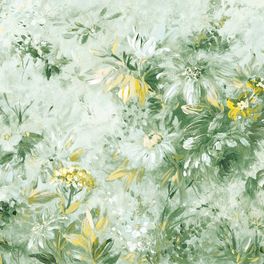 Полевые цветы с эффектом живописи на панно "Flower Symphony" арт.ETD8 005, из коллекции Etude, фабрики Loymina, обои для столовой, купить онлайн